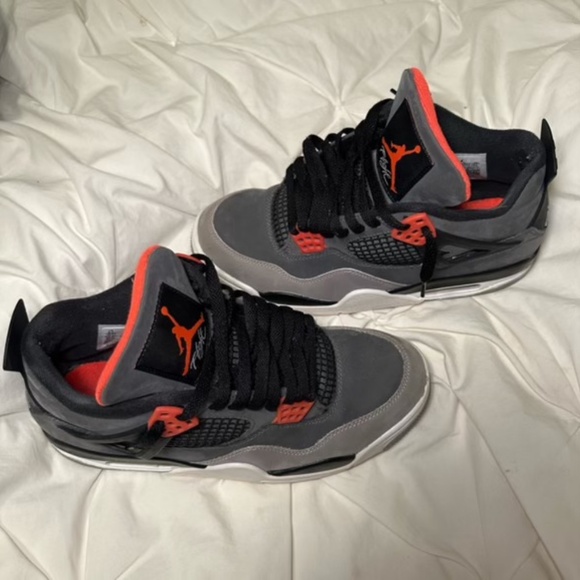 Nike Air Jordan 4 Retro Infrared Gr 8.5 - Picture 6 of 8